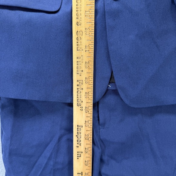 Calvin Klein Suit Set Boys 12 Blue 2 Piece Jacket Pants Formal Wedding - Picture 3 of 12